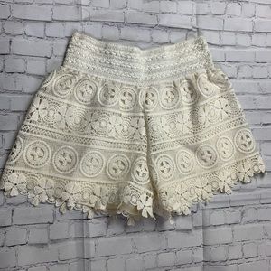 Cream shorts